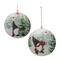 6" Gnome Cardinal Forest Metal Disc Ornaments Set